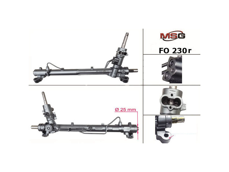 Рульова рейка з ГПК відновлена  Ford C-MAX 02-10, Ford Focus II 04-11